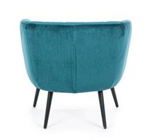 POLTRONA AVRIL VELVET   BLU PAVONE
