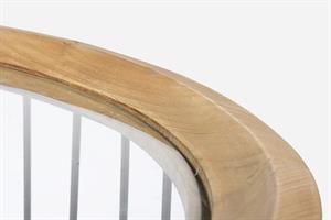 TAVOLINO SHILA METALLO  LEGNO PZ.2 D.61 H.62