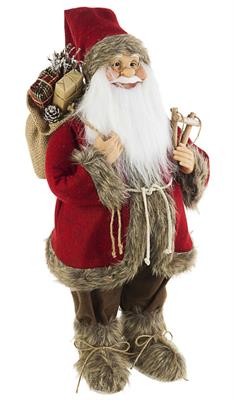BABBO NATALE ROSSO CON DONI CM.60 IN TESSUTO