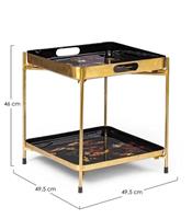 TAVOLINO 2 PIANI DESUR  CM. 36X36X56 H. PROMO