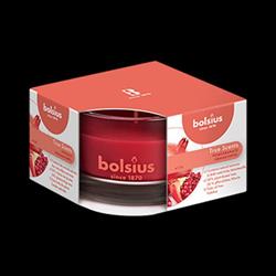 PORTACANDELA VETRO C/CANDELA PROFUMATA D.8X5 H.