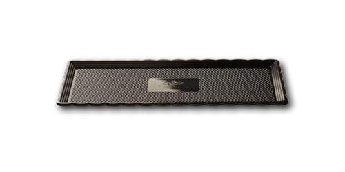 VASSOIO MEDORO RETT.NERO CM.15X25