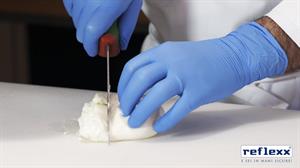 GUANTI NITRILE BLU' R 72 PZ.100 S FOOD S/POLVERE  Gr.3,9