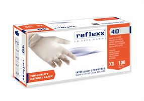 GUANTI LATTICE R40 B.CO PZ.100 XSMALL     Gr.5,4