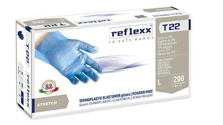 GUANTI TERMOPLASTICI T22 PZ.200 BLU' SMALL MONOUSO