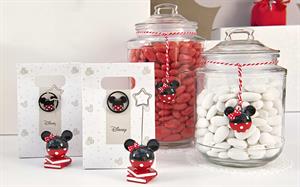 MINNIE DECORO RESINA D. 40 RED BLACK