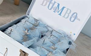 VALIGETTA METALLO PORTA CONFETTI DUMBO CELESTE CM.8