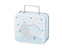 VALIGETTA METALLO PORTA CONFETTI DUMBO CELESTE CM.8