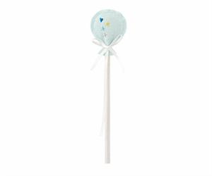 MATITA CON PALLONCINO IN COTONE AZZURRO