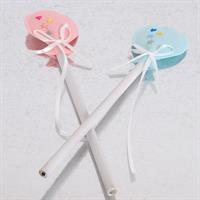 MATITA CON PALLONCINO IN COTONE ROSA