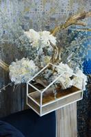 VASSOIO LEGNO E CASETTA METALLO CM.36