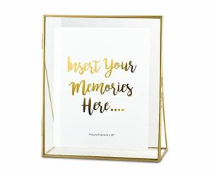 PORTAFOTO VETRO/METALLO GOLD 15X20