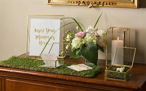 PORTAFOTO VETRO/METALLO GOLD 15X20