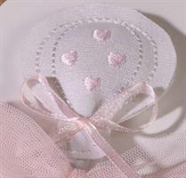 MATITA MONGOLFIERA CUORI ROSA E CARTONCINO H.21