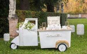 SACCHETTO RASO BIANCO SPIGA GOLD 10X14