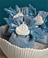 SACCHETTO RASO BLUE 10X14