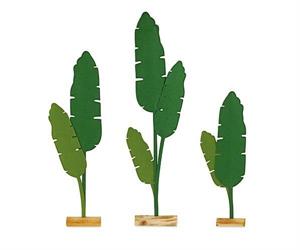 FOGLIE BANANO IN PANNO BASE LEGNO PZ.3