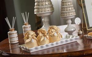 SACCHETTO TESSUTO LAME' D.7 H.12 GOLD