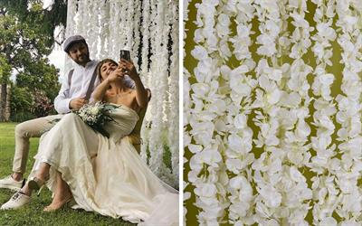 TENDA PETALI WHITE CON  540 LED CM.100 H.250