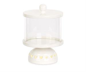 ALZATINA PORCELLANA CON COPERC. E LED D.13 H.18