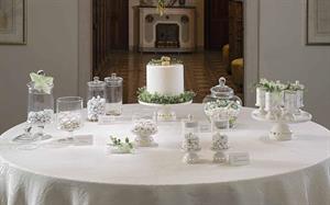 ALZATINA PORCELLANA CON COPERC. E LED D.16 H.22