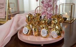 VASSOIO METALLO PINK D. 41 CON MANICI