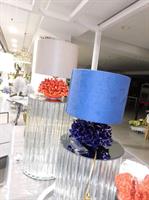 CANDELIERE VETRO CON LED D.12 H.30