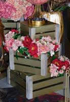 CASSETTA LEGNO E METALLO ORO CM.30X30X19