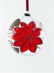 SFERA VETRO DECORO FIORE DIAM. 15