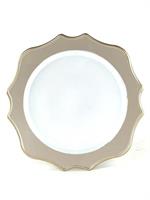 SOTTOPIATTO PVC BORDO   GOLD AVORIO D.34