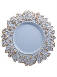 SOTTOPIATTO PVC FOGLIE  GOLD POLVERE D.35