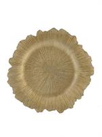 SOTTOPIATTO PVC STRIATO GOLD AVORIO D.35