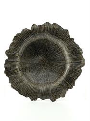 SOTTOPIATTO PVC STRIATO GOLD NERO D.35