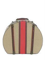 CAPPELLIERA  CREMA RIGA ROSSA LEGNO CM.40X33X17 H.