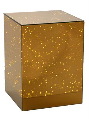 ALZATA AMBRA C.LED CM.30X30X40 IN VETRO