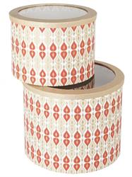 SET 2 SCATOLE ANNI 30 IN CARTA COP. PVC