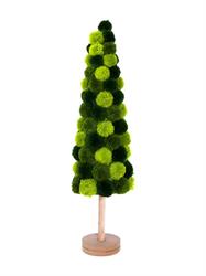 ALBERO POMPON VERDE CM. 22X80 H. POLIESTERE