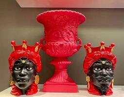 TESTE DI MORO UOMO-DONNA H.42 RED E GOLD