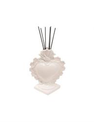 CUORE PROFUMATORE EXVOTO H.21 350ML. BIANCO PROMO