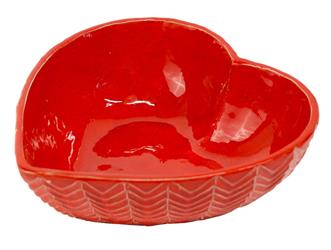 CIOTOLA CERAMICA CUORE D.23 ROSSO