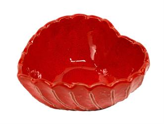 CIOTOLA CERAMICA CUORE D.16 ROSSO
