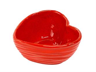 CIOTOLA CERAMICA CUORE D.12 ROSSO
