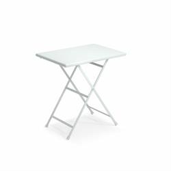 TAVOLO PIEG. ZINCATO EN  CIEL 70X50 BIANCO