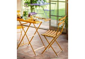 TAVOLO PIEG. ZINCATO EN  CIEL 70X50 BLU SCURO