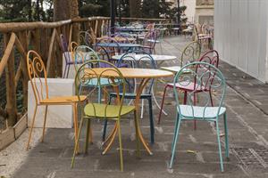 TAVOLO PIGALLE D.60 AZZURRO