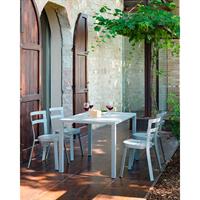 TAVOLO NOVA 90X90 BIANCO ZINCATO A CALDO