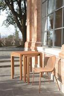 TAVOLO NOVA 90X90 BIANCO ZINCATO A CALDO