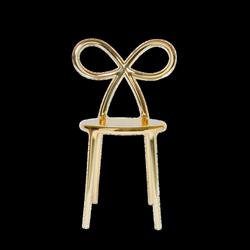SEDIA RIBBON CHAIR METAL GOLD