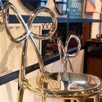 SEDIA RIBBON CHAIR METAL GOLD