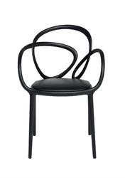 POLTRONA LOOP CHAIR BLACK QEEBO